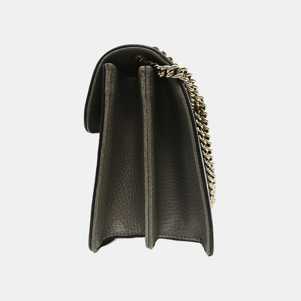 Interlocking G Small Calfskin Gray