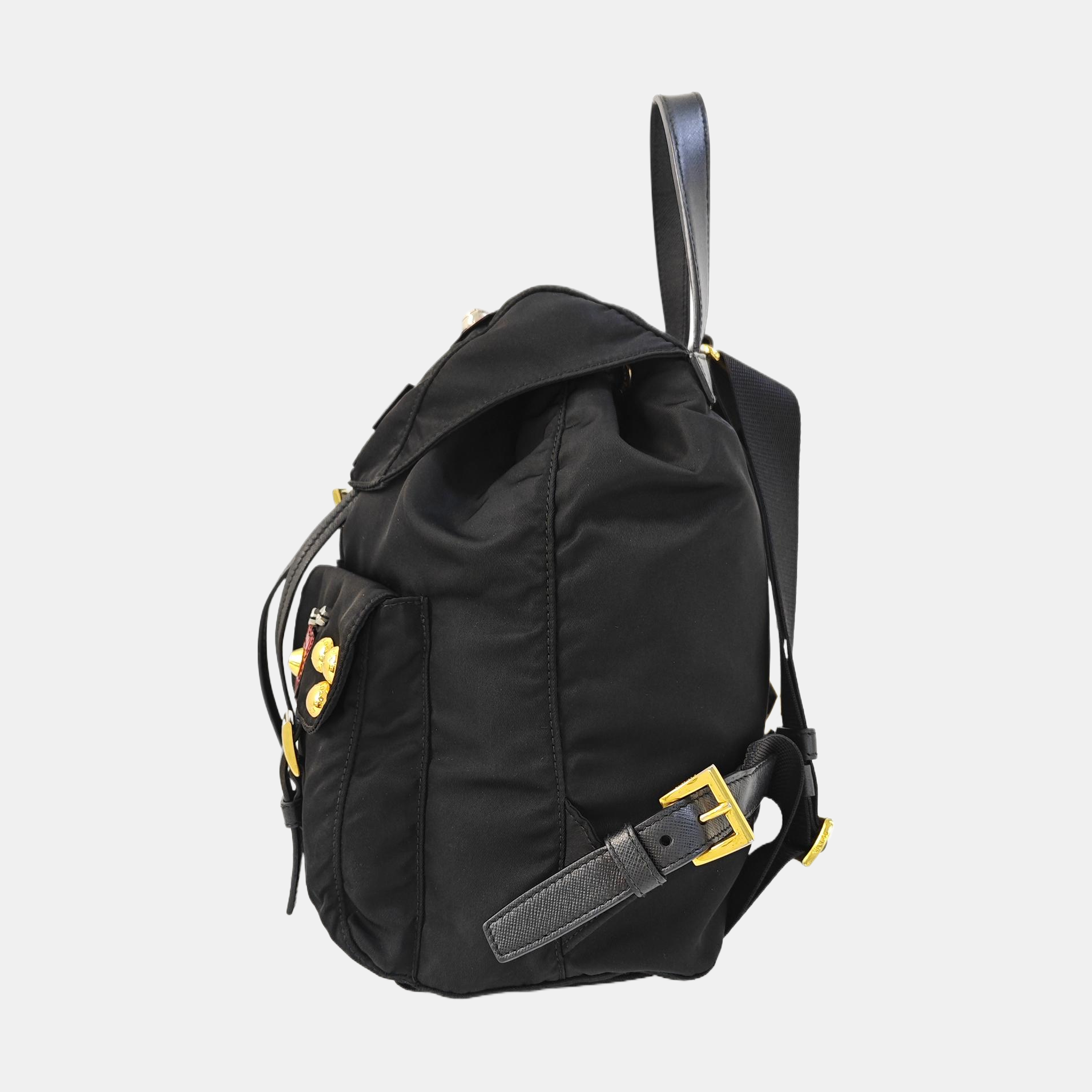 Nylon Backpack Black