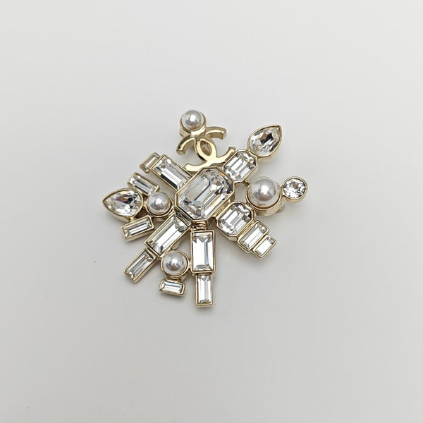 Metal Gold Brooch