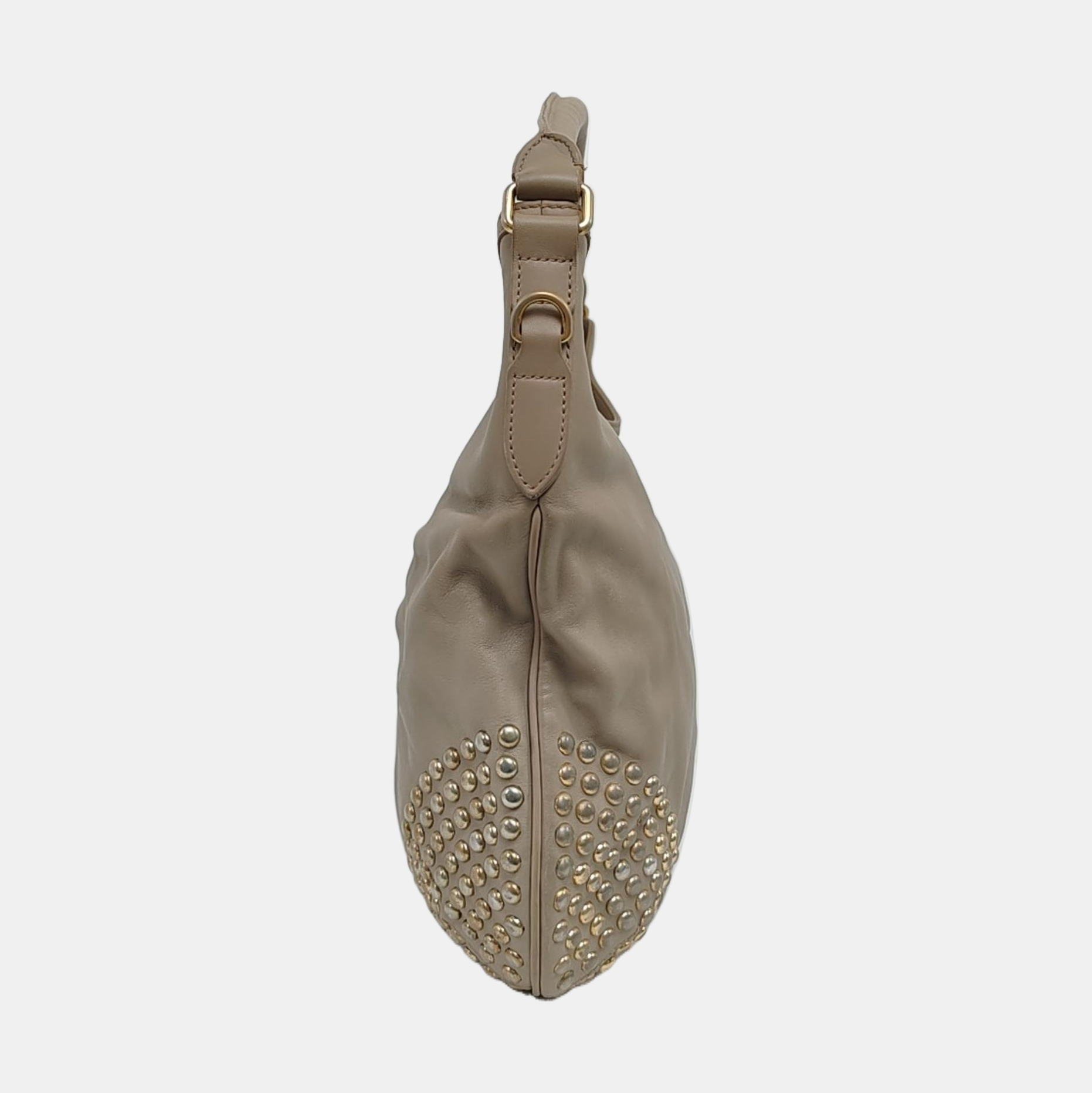 Calfskin Top Handle Bag Gray