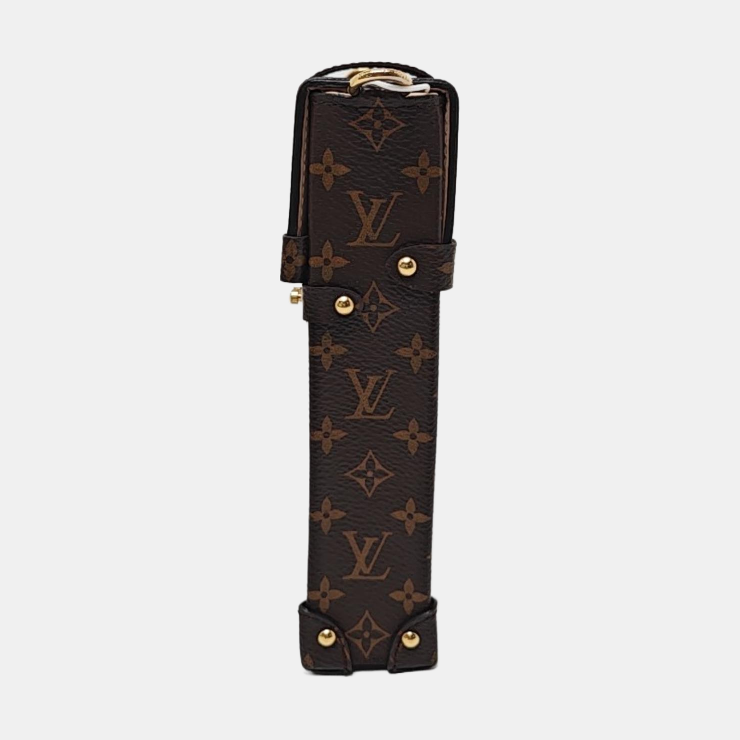 TRUNK Monogram Coated Canvas Brown