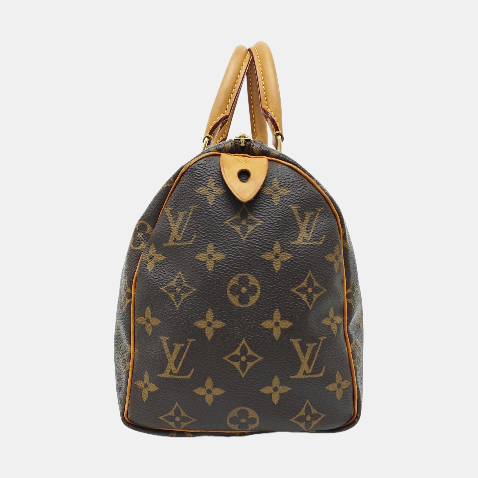 SPEEDY 25 Monogram Coated Canvas Brown