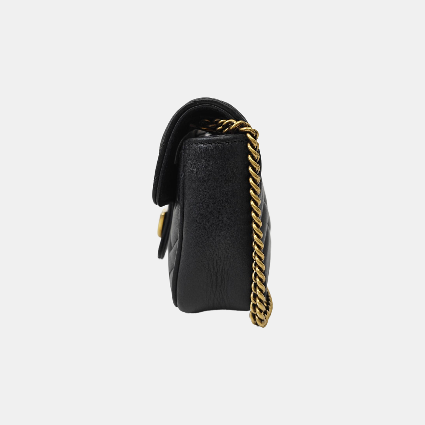 GG Marmont Mini Quilted Calfskin Black