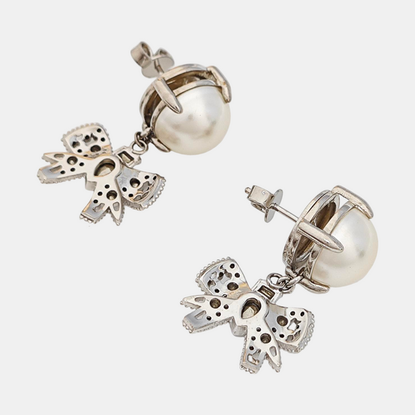 Faux Pearl White Earrings