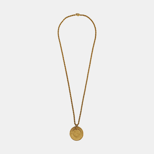 Twist Round Metal Gold Necklace