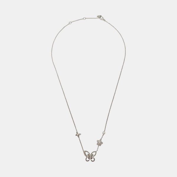 18k White Gold Silver Necklace