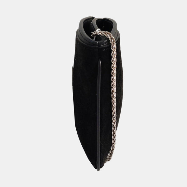 Suede Crossbody Bag Black
