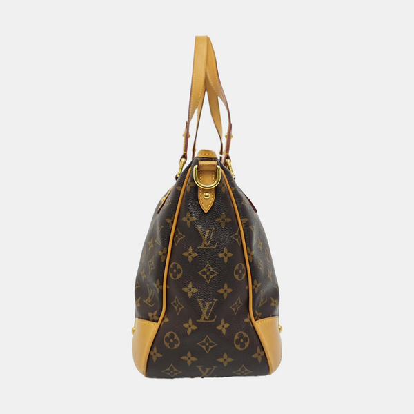 ESTRELA MM Monogram Coated Canvas Brown