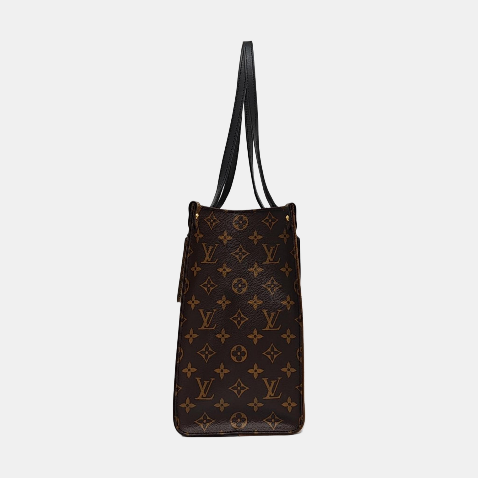 ONTHEGO MM Monogram Coated Canvas Brown