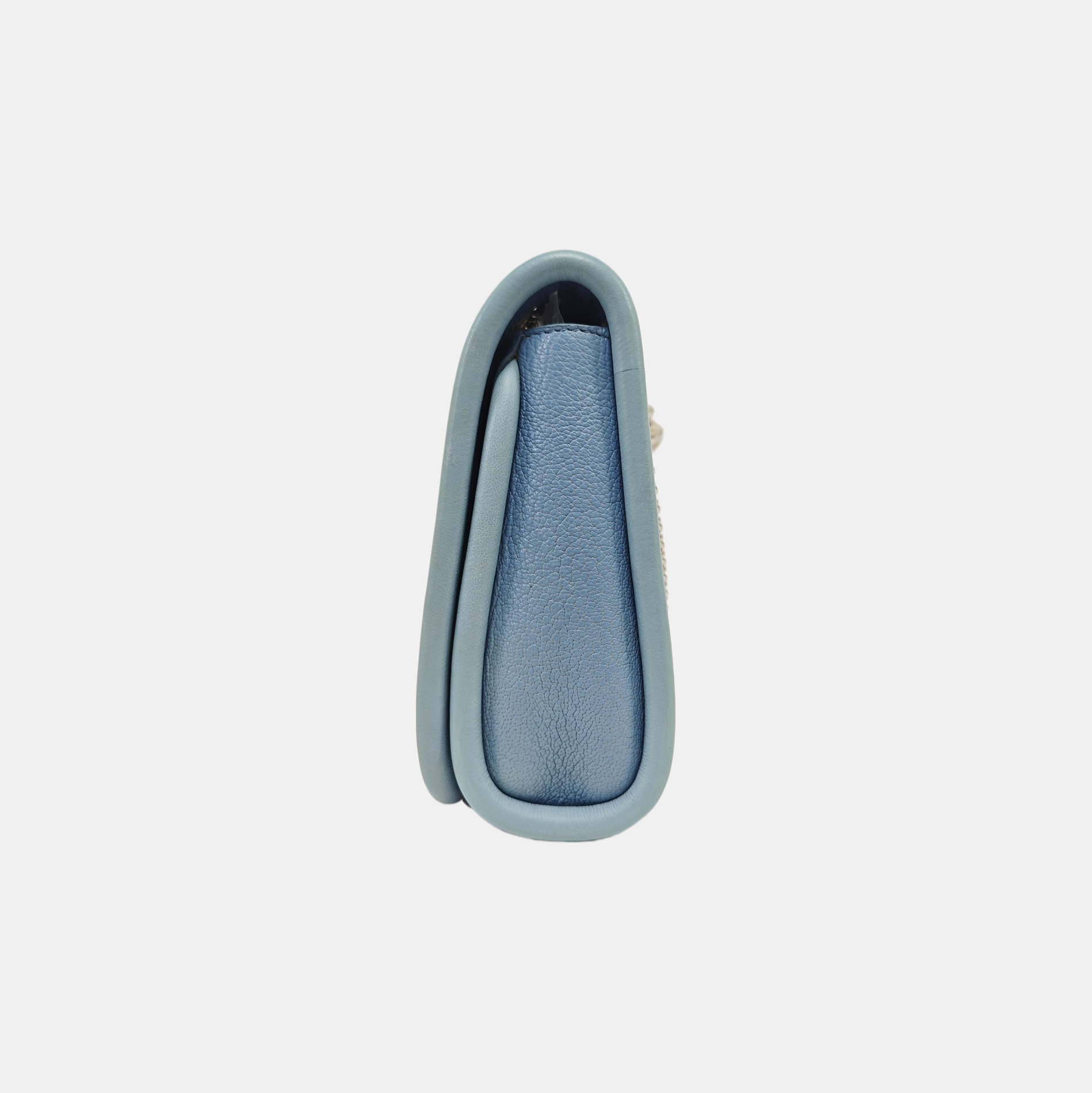 Calfskin Shoulder Bag Blue
