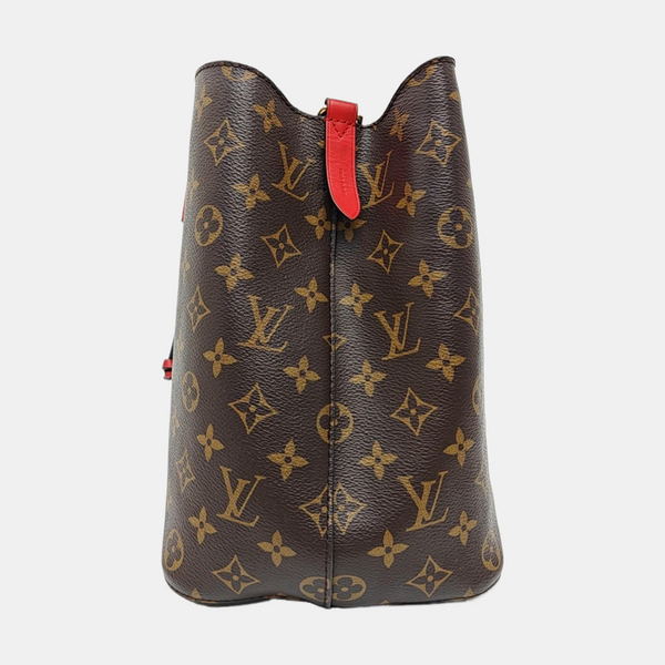 NÉONOÉ MM Monogram Coated Canvas Brown