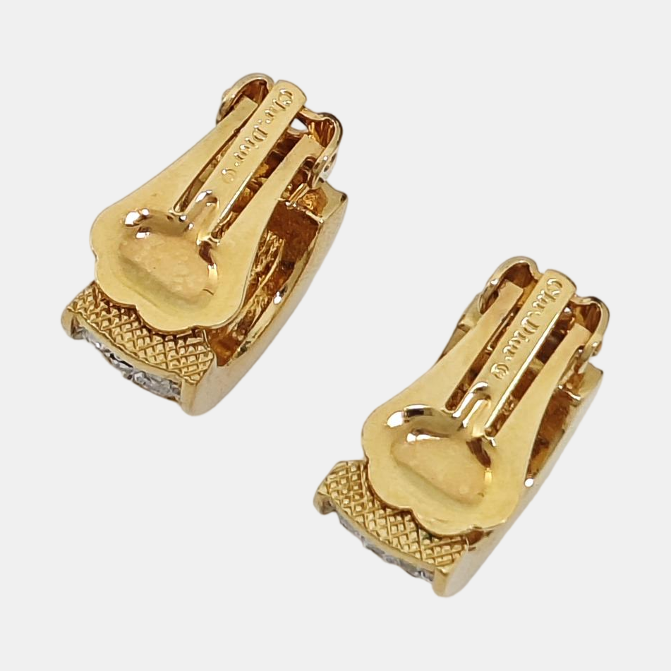 Metal Gold Clip On Earrings