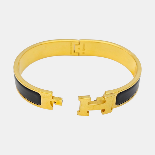 Clic H Metal Gold Bangle