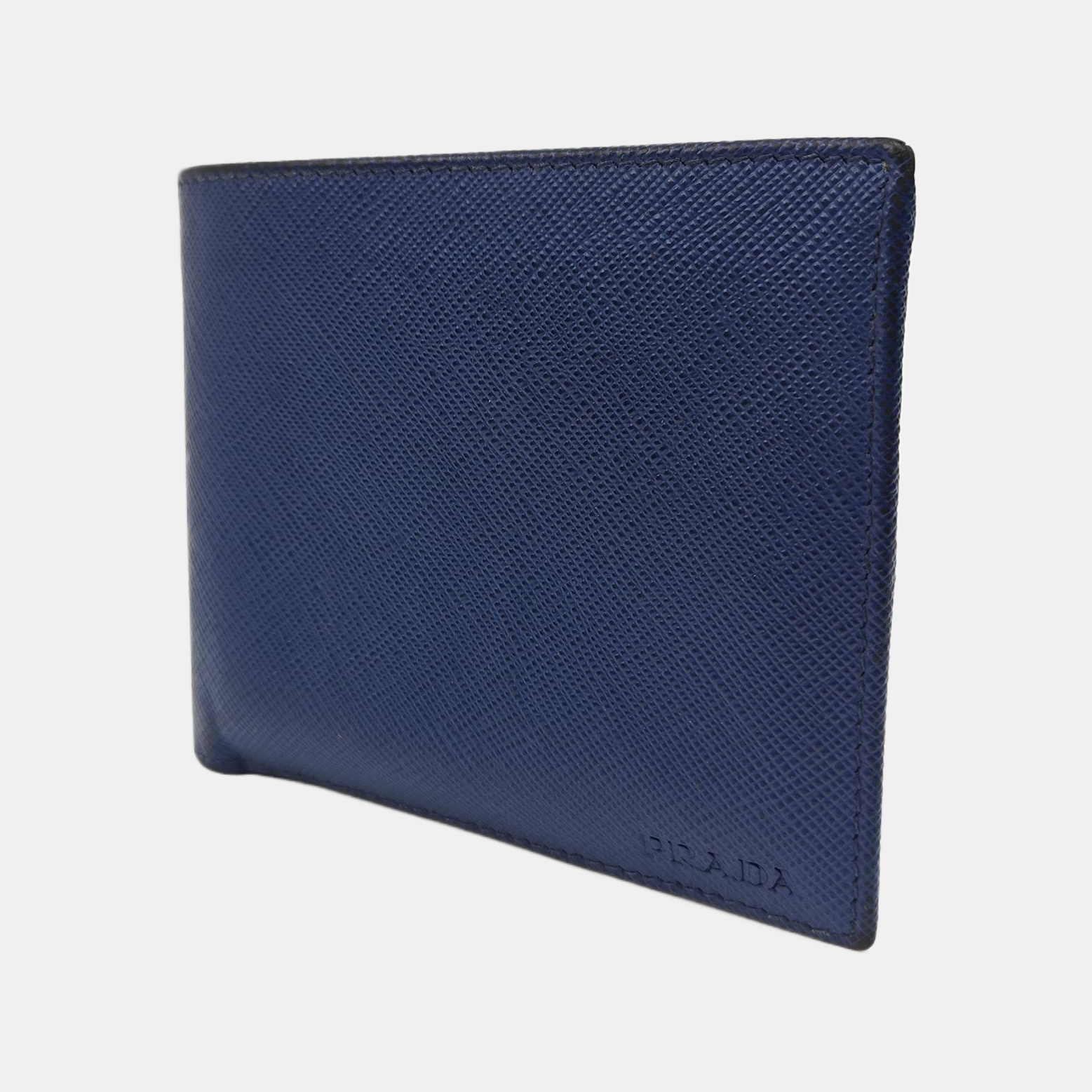 Saffiano Calfskin Card Holder Blue