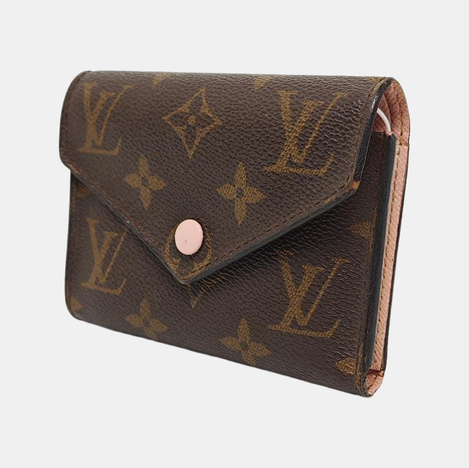 VICTORINE Monogram Coated Canvas Brown Wallet