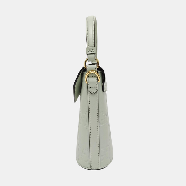 Monogram Calfskin Bucket Bag Mini Green