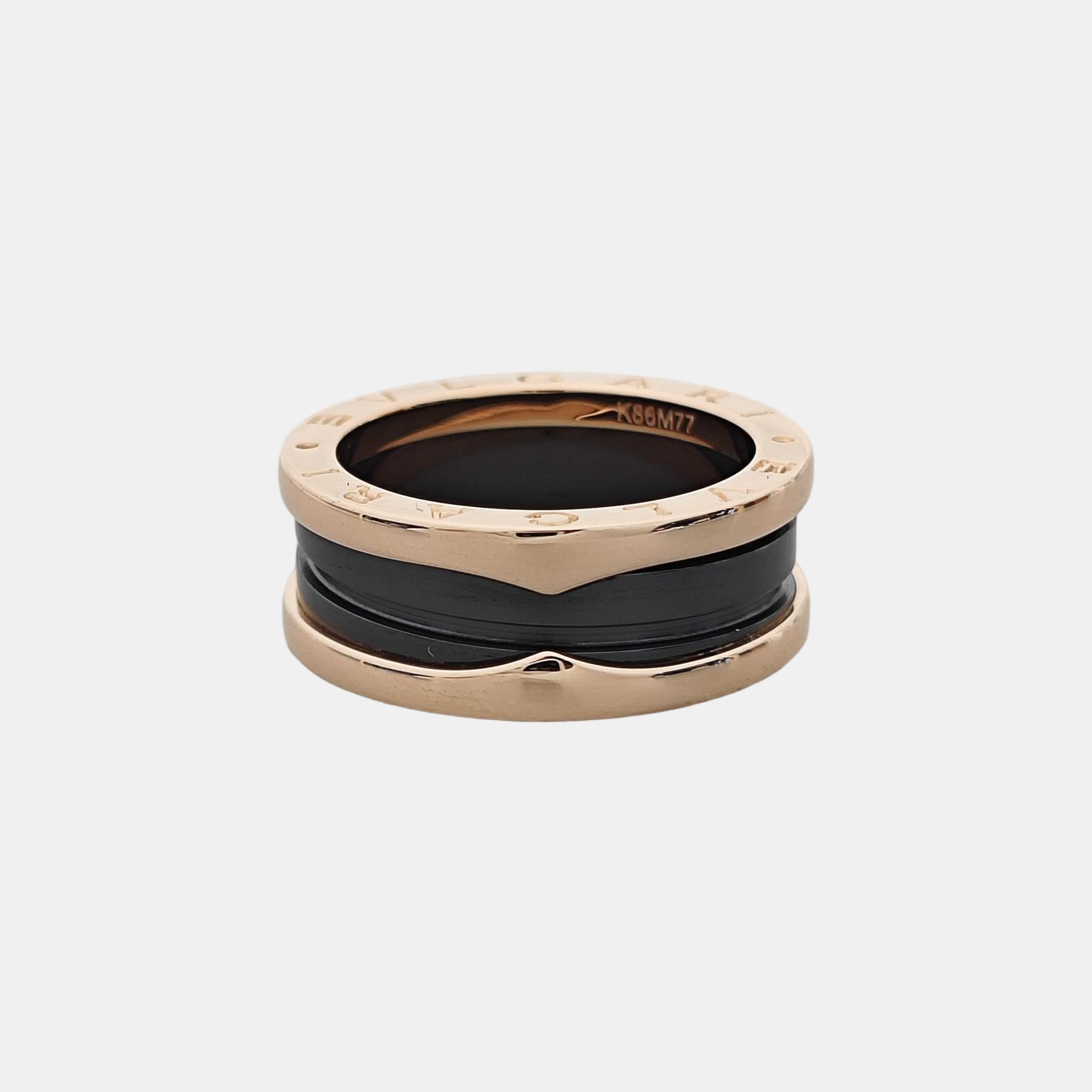 B.ZERO1 18k Rose Gold Ring EU 54