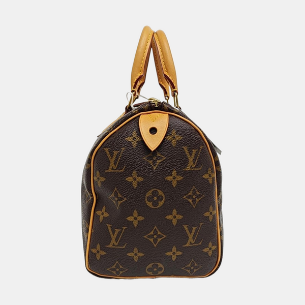 SPEEDY 25 Monogram Coated Canvas Brown