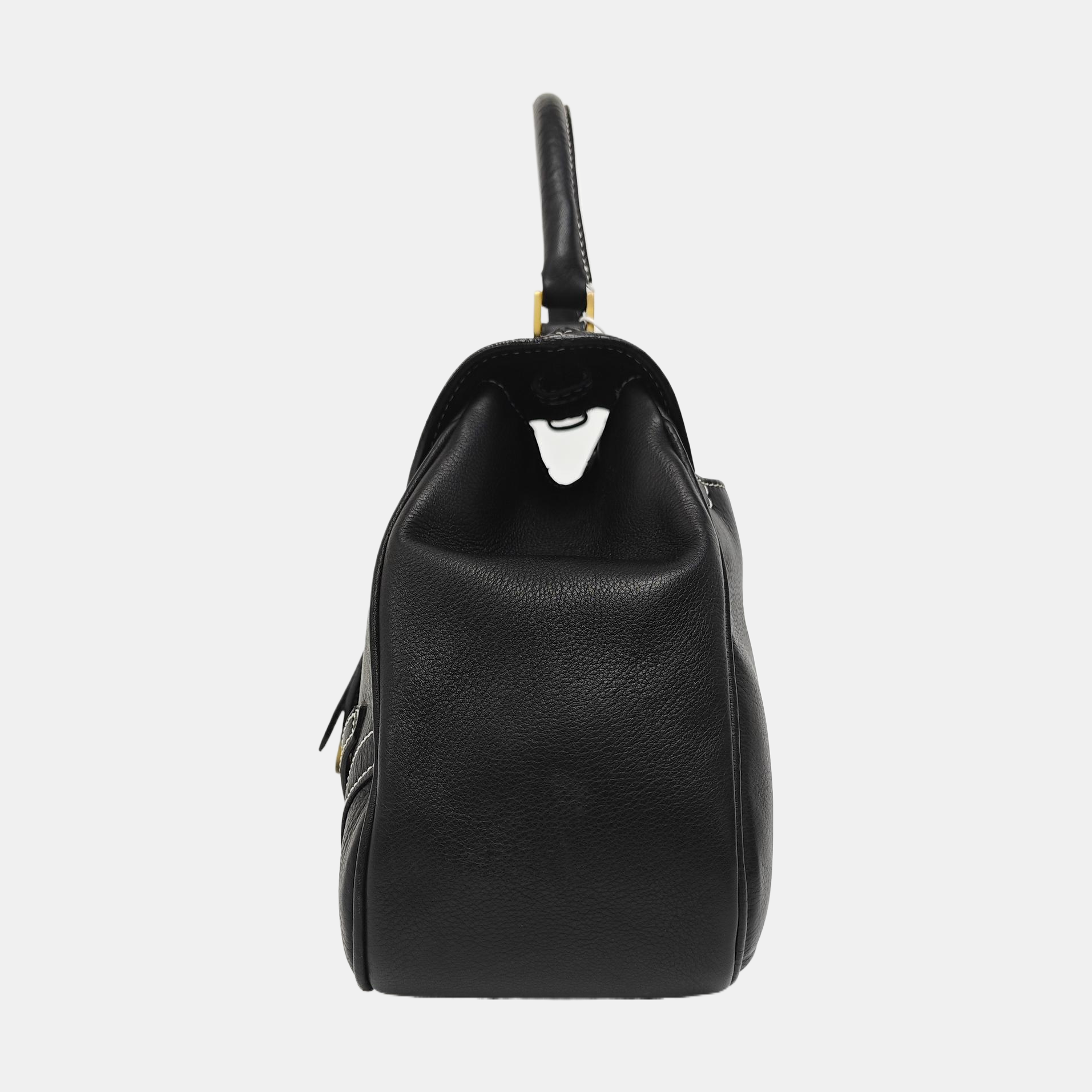 Calfskin Shoulder Bag Black