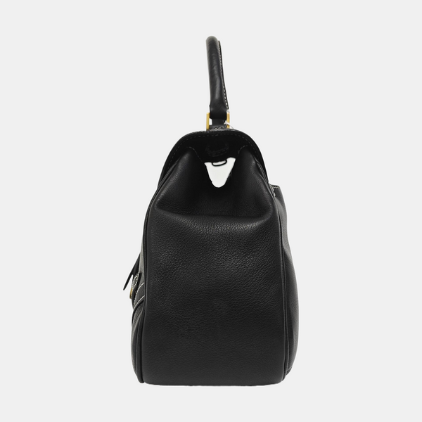 Calfskin Shoulder Bag Black