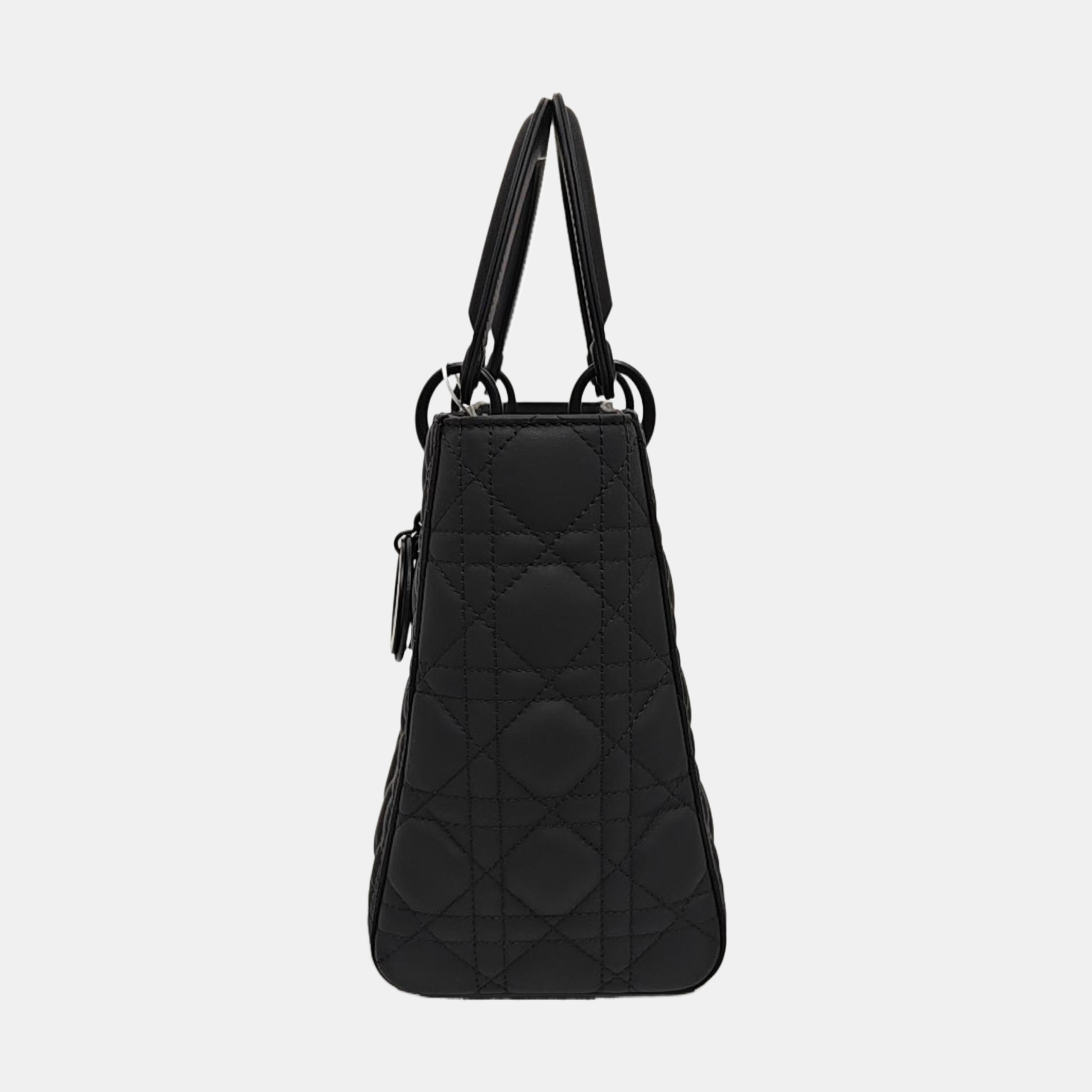Lady Dior Medium Cannage Calfskin Black
