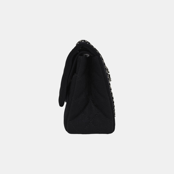 Authenticated pre-owned  2.55 227 (jumbo) Quilted Fabric Black - Shoulder Bag at Looply