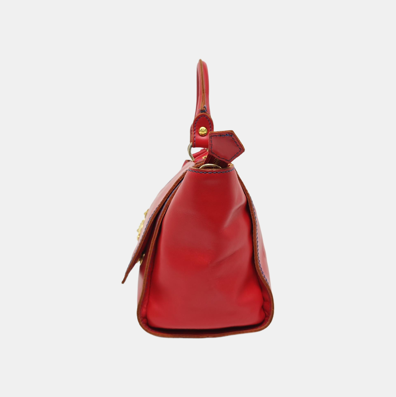 Quilted Calfskin Shoulder Bag Red