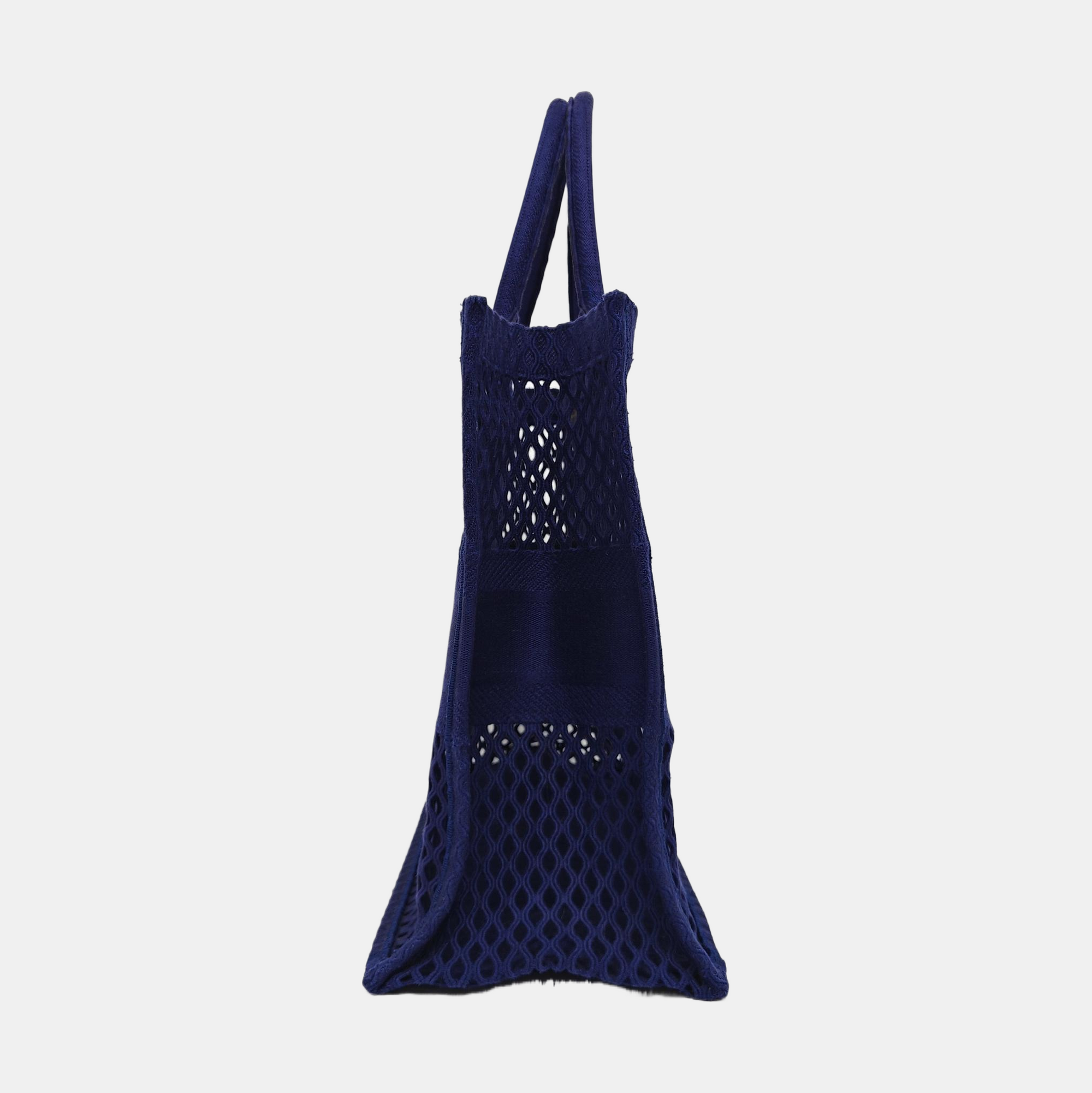 Authenticated pre-owned  Book Tote Large Fabric Blue - Tote Bag at Looply