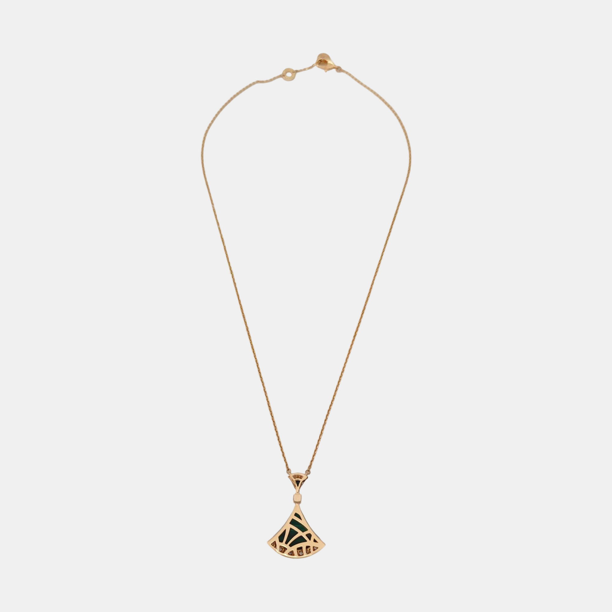 DIVAS' DREAM 18k Rose Gold Green Necklace