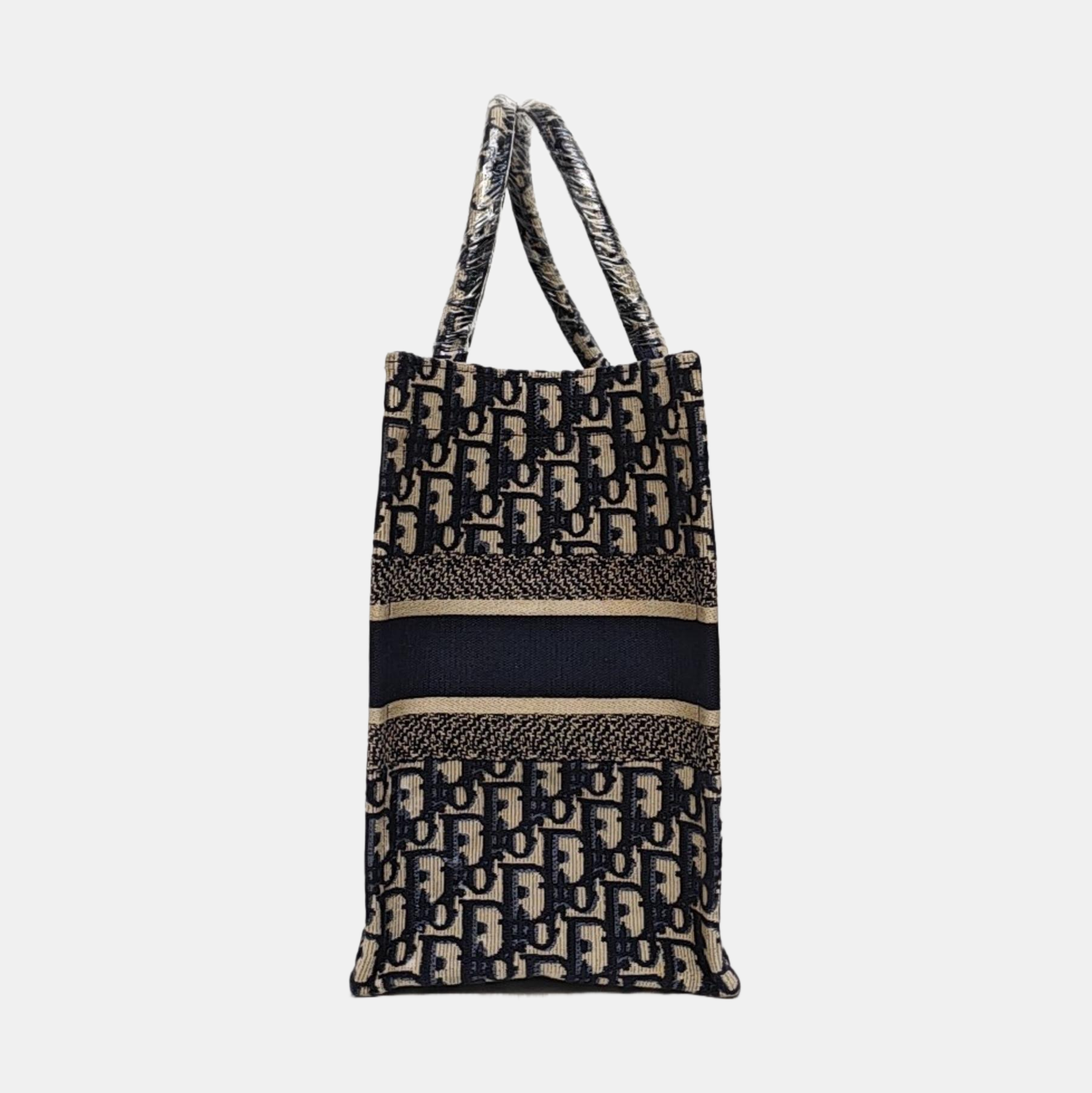 Book Tote Medium Oblique Canvas Blue