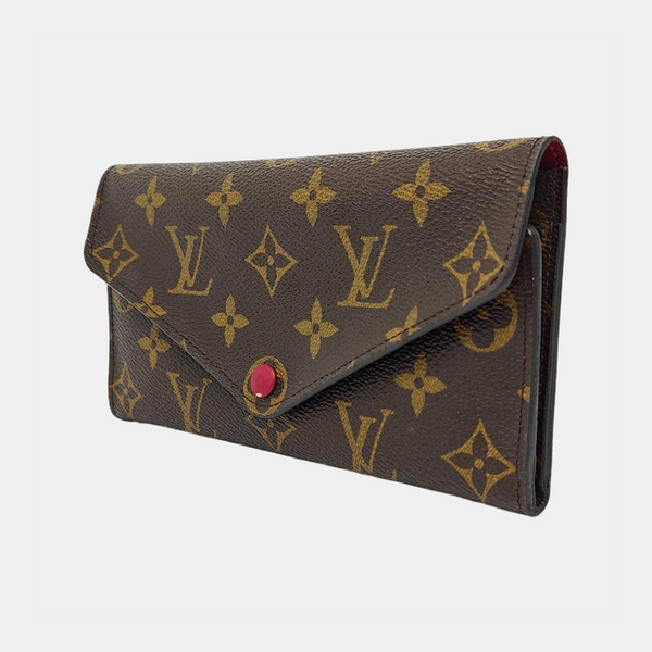 JOSÉPHINE Monogram Coated Canvas Brown Wallet