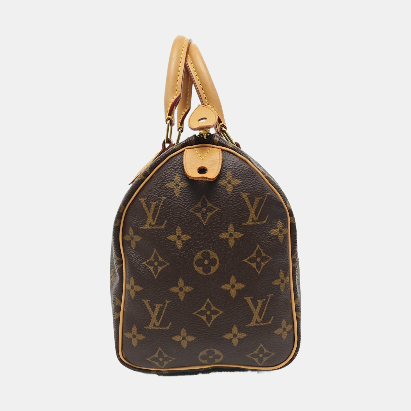 SPEEDY 25 Monogram Coated Canvas Brown