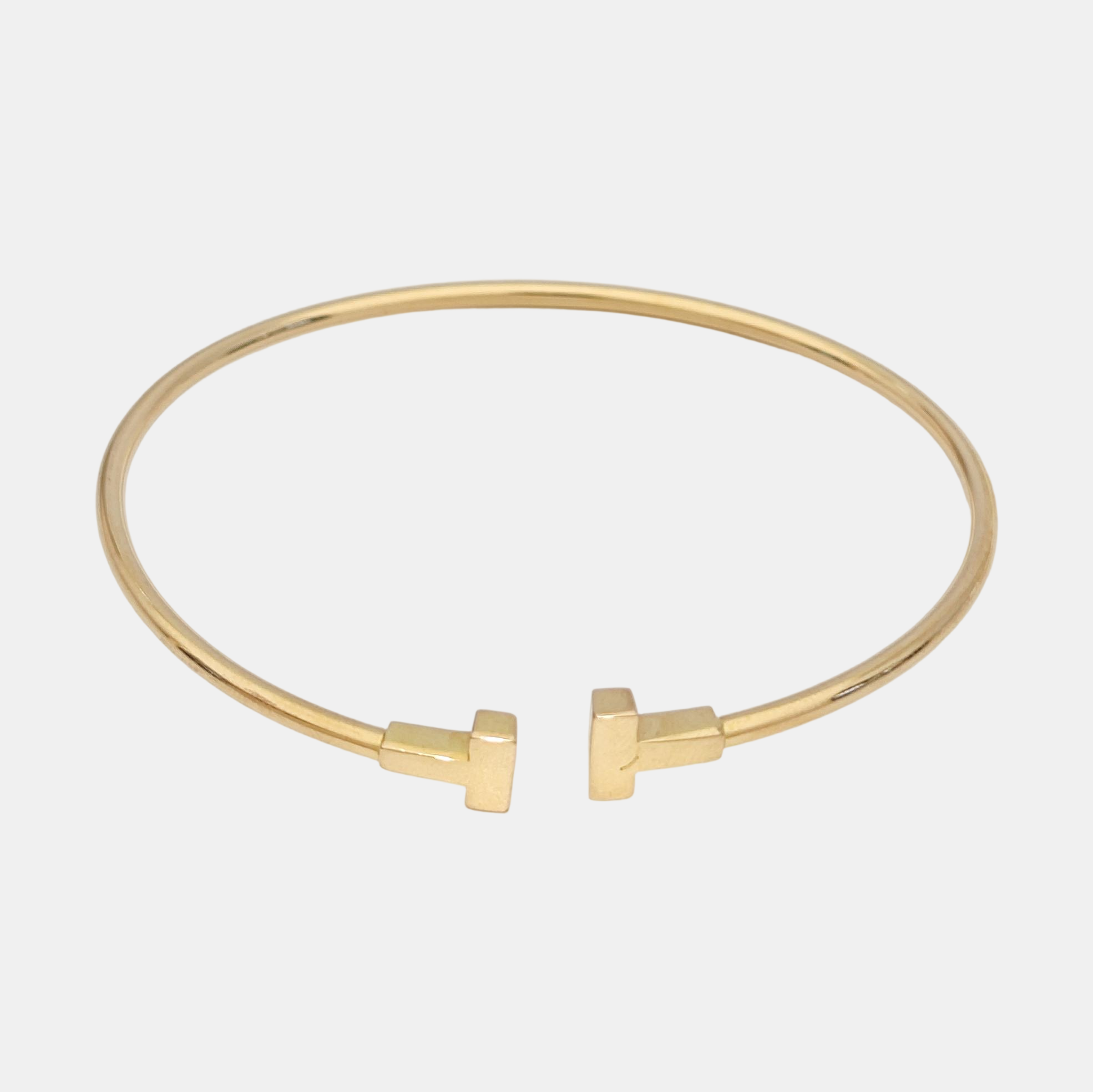 Tiffany T 18k Rose Gold Bangle