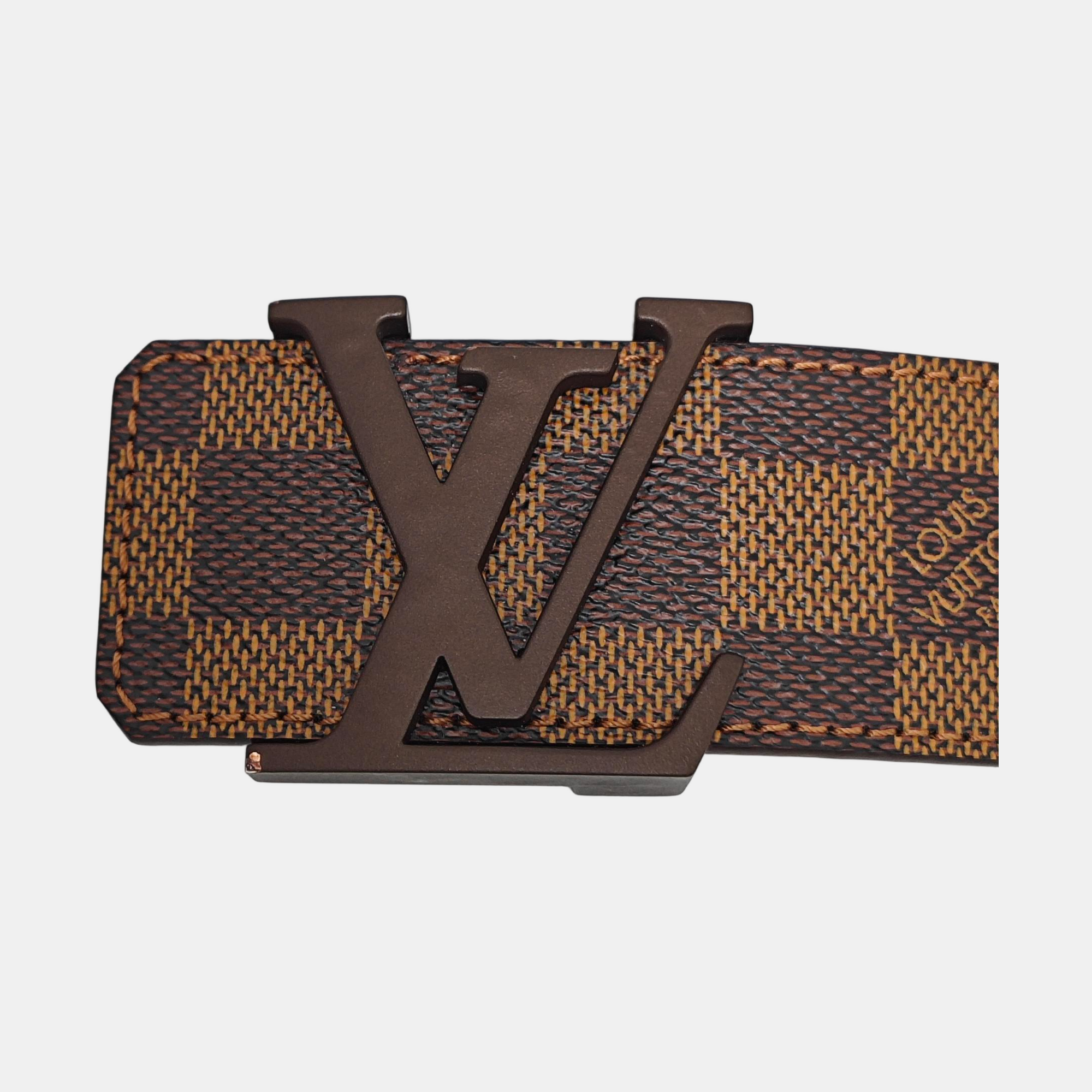 Coated Canvas Belt Brown