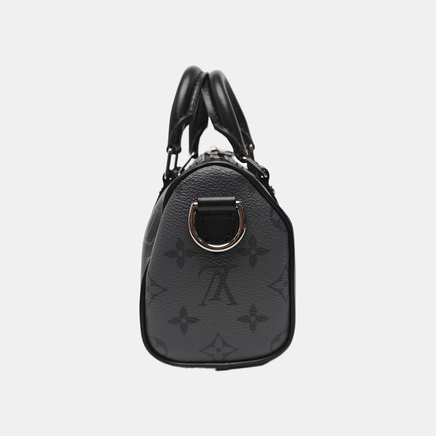 KEEPALL Mini Monogram Coated Canvas Black