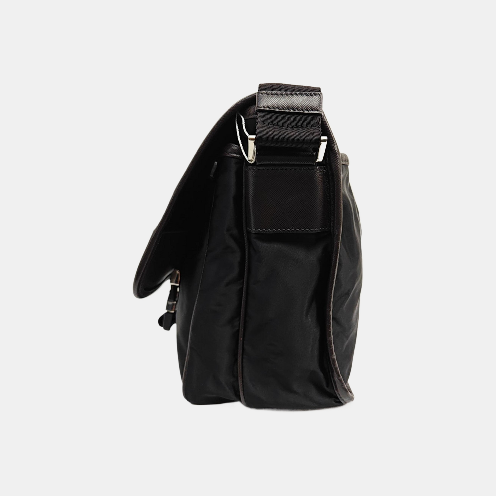 Nylon Shoulder Bag Black