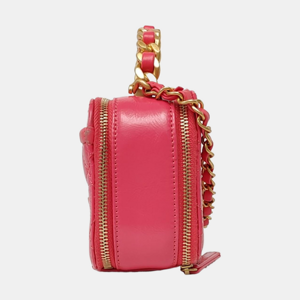 Small Quilted Lambskin Red