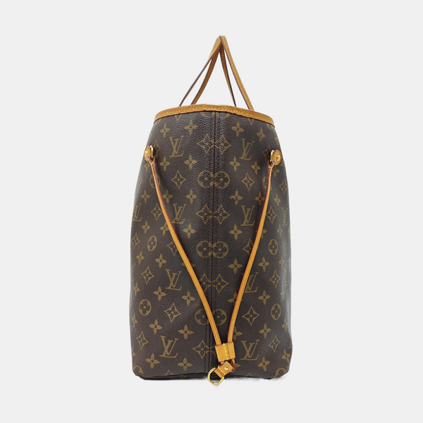 NEVERFULL GM Monogram Coated Canvas Brown