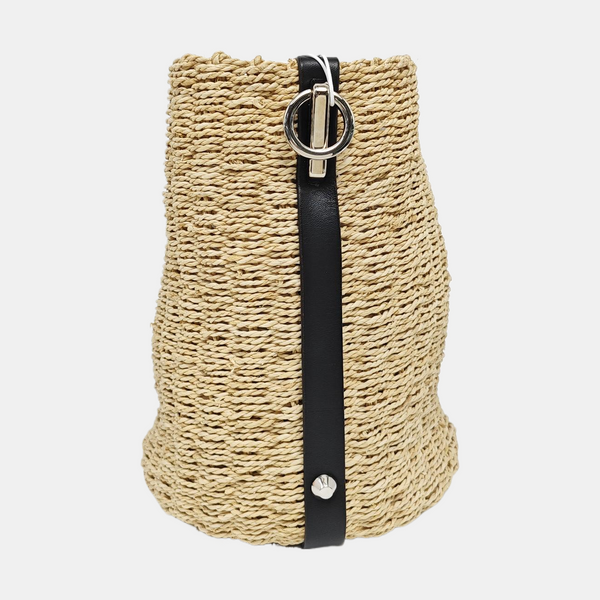Straw Shoulder Bag Beige