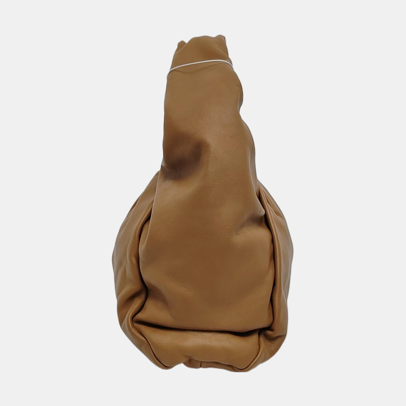 Authenticated pre-owned  The Pouch Calfskin Brown - Top Handle Bag at Looply