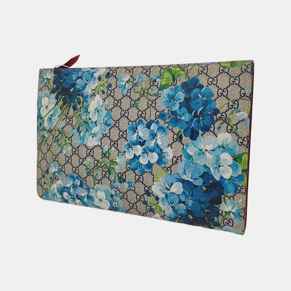 GG Blooms Coated Canvas Black