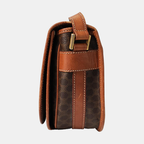 MACADAM CLUTCHES Coated Canvas Brown