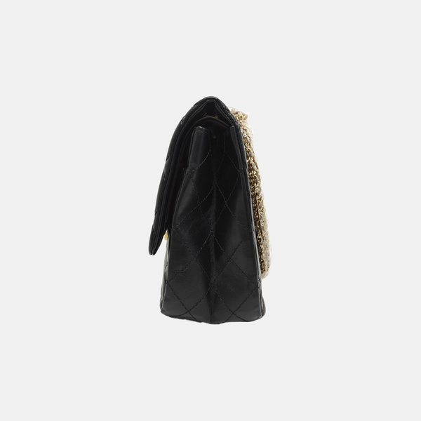 2.55 Maxi Quilted Calfskin Black