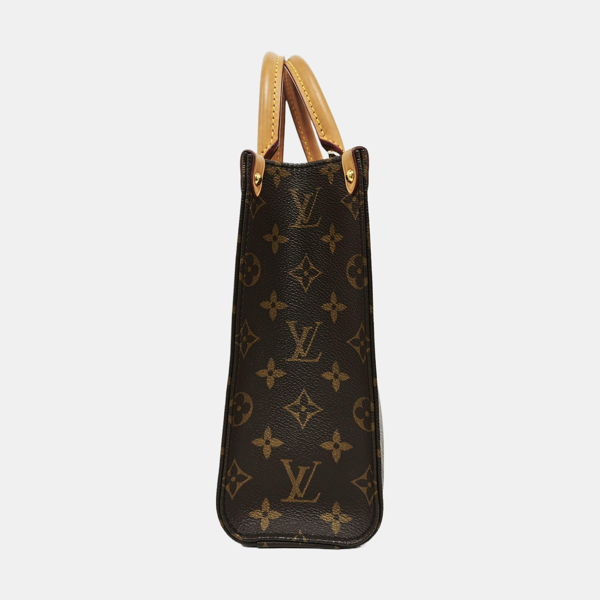 SAC PLAT BB Monogram Coated Canvas Brown