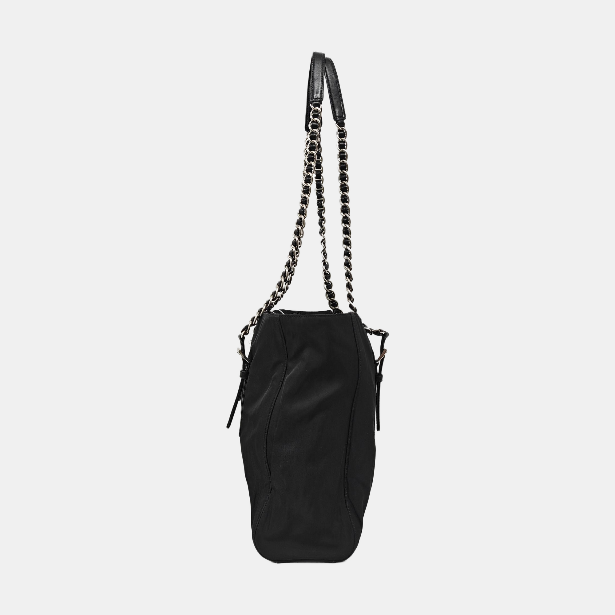 Nylon Shoulder Bag Black