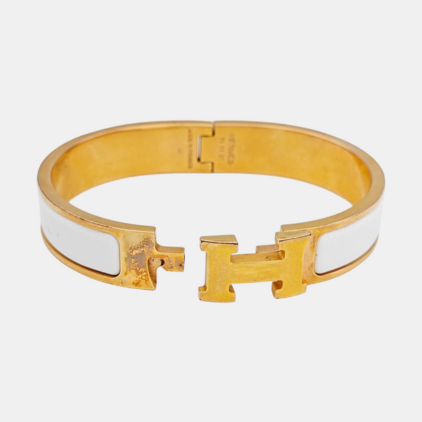Clic H Metal Gold Bangle
