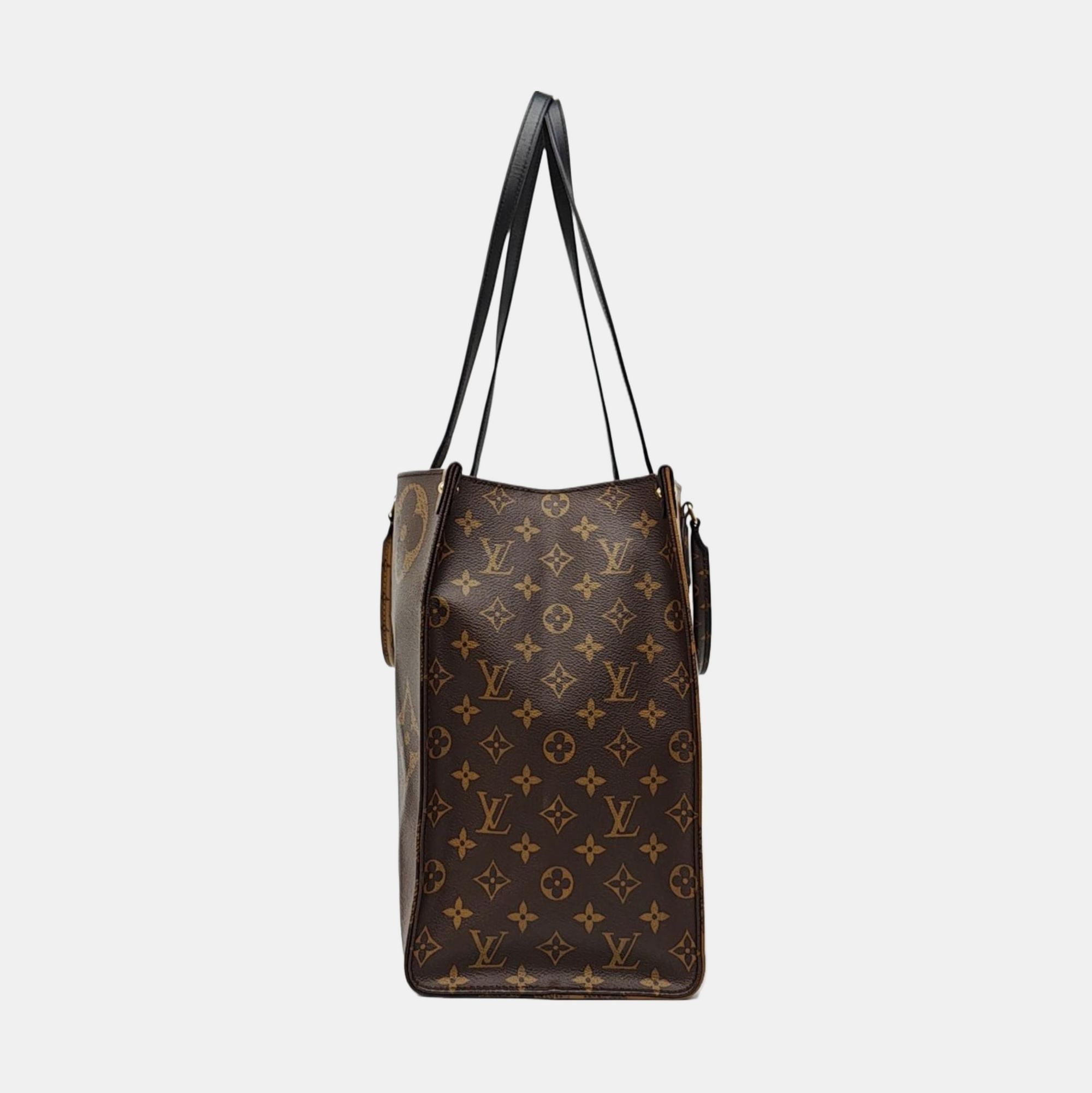 ONTHEGO GM Monogram Coated Canvas Brown