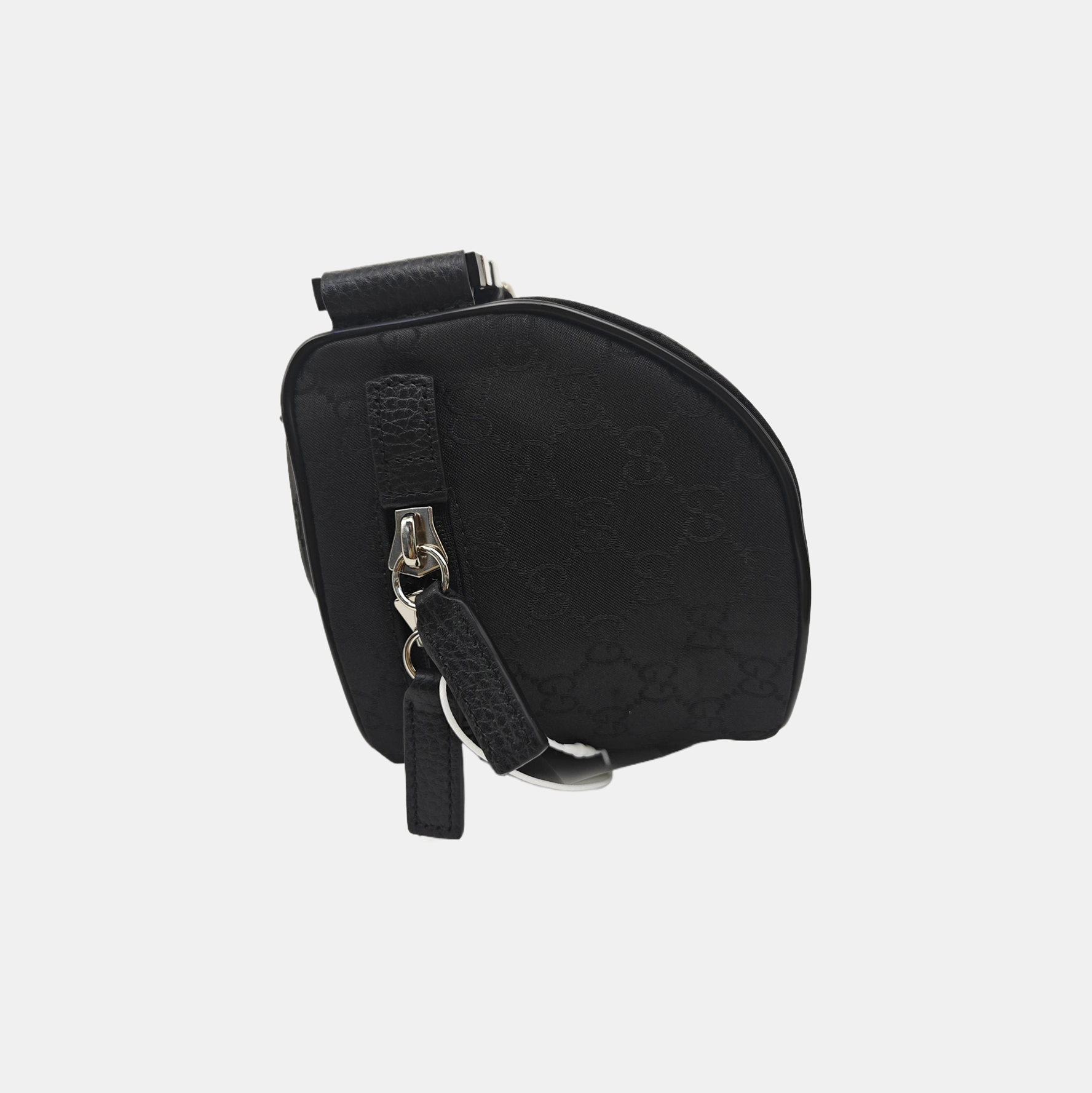 Monogram Canvas Shoulder Bag Black