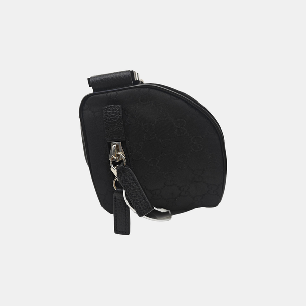Monogram Canvas Shoulder Bag Black