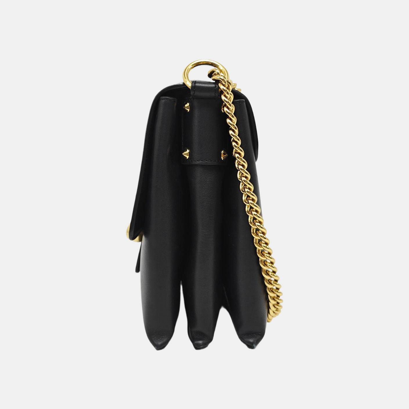 Calfskin Shoulder Bag Black